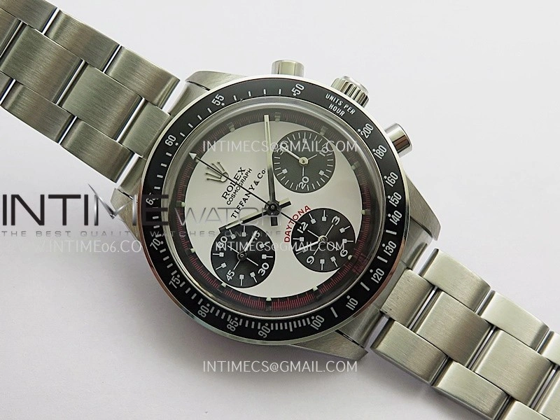 Daytona 6263 Tiffany SS Black Bezel MSF Best Edition White Dial Black Subdials On SS Bracelet Venus 75