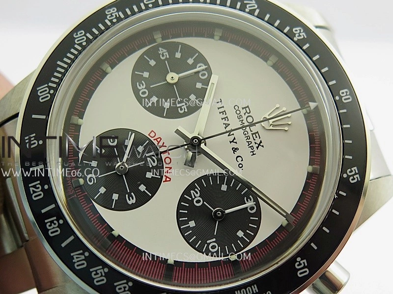 Daytona 6263 Tiffany SS Black Bezel MSF Best Edition White Dial Black Subdials On SS Bracelet Venus 75