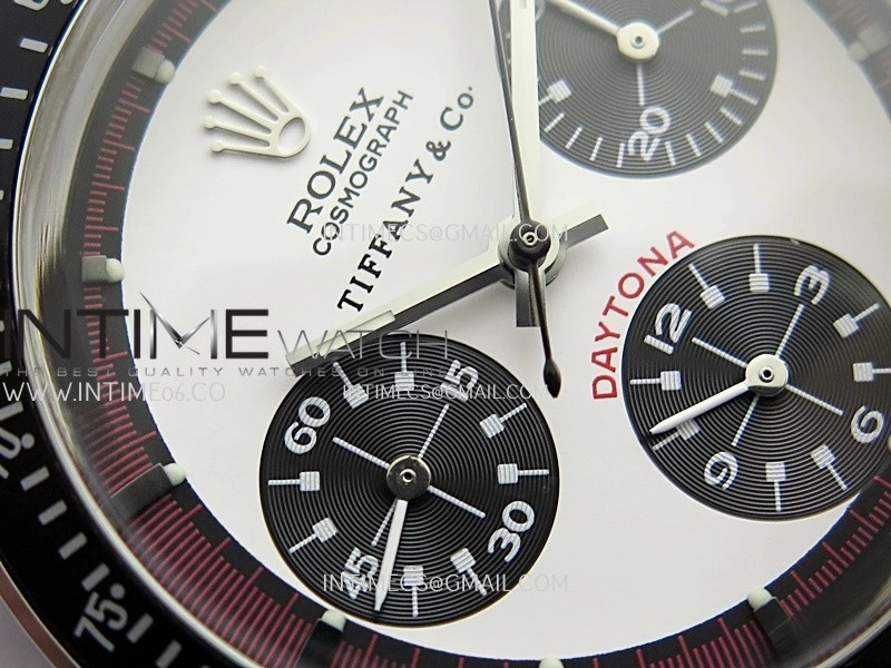 Daytona 6263 Tiffany SS Black Bezel MSF Best Edition White Dial Black Subdials On SS Bracelet Venus 75