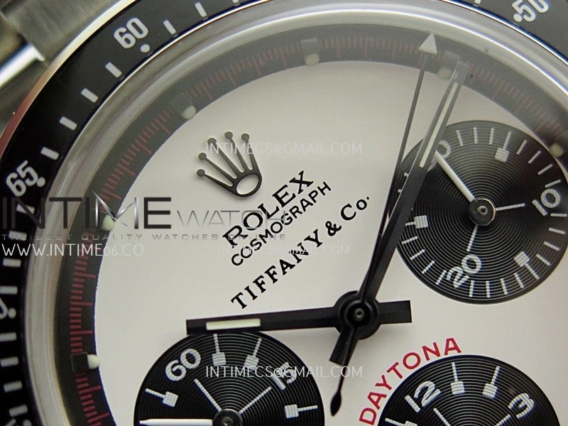 Daytona 6263 Tiffany SS Black Bezel MSF Best Edition White Dial Black Subdials On SS Bracelet Venus 75