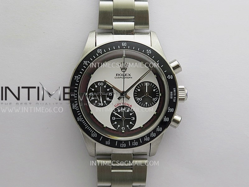 Daytona 6263 Without Oyster Word SS Black Bezel MSF Best Edition White Dial Black Subdials On SS Bracelet Venus 75