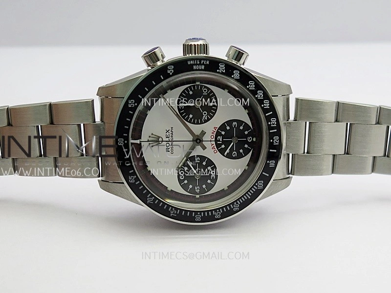 Daytona 6263 Without Oyster Word SS Black Bezel MSF Best Edition White Dial Black Subdials On SS Bracelet Venus 75