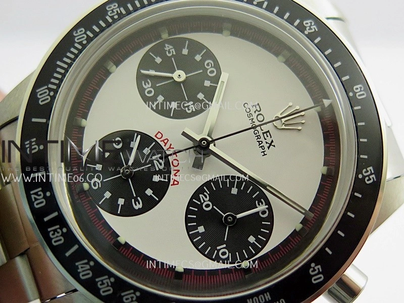 Daytona 6263 Without Oyster Word SS Black Bezel MSF Best Edition White Dial Black Subdials On SS Bracelet Venus 75