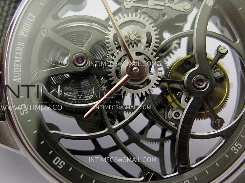 Code 11.59 26600CR SS RG APPF Best Edition Green Skeleton Dial On Green Nylon Strap Asian Tourbillon