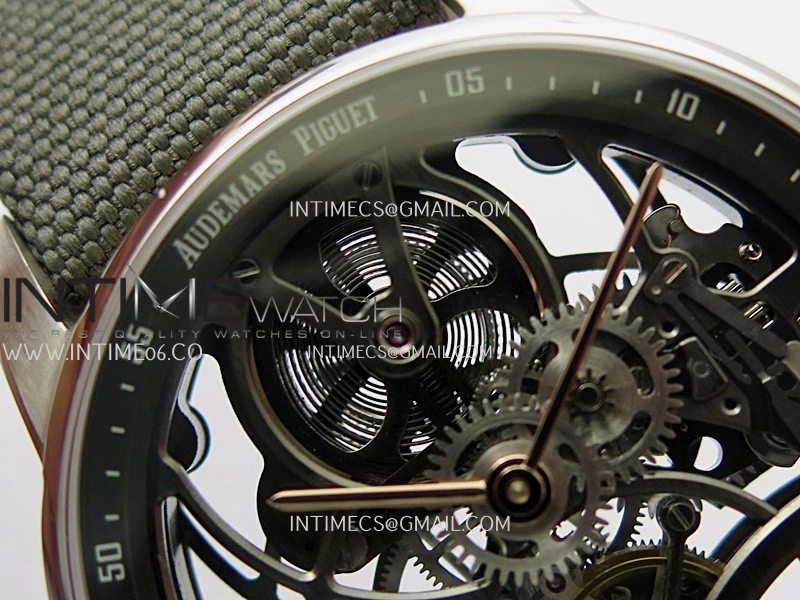 Code 11.59 26600CR SS RG APPF Best Edition Green Skeleton Dial On Green Nylon Strap Asian Tourbillon