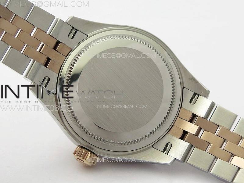 Datejust 28mm 279179 SS RG APSF Best Edition Brown Dial Crystals Markers on SS RG Jubilee Bracelet NH05