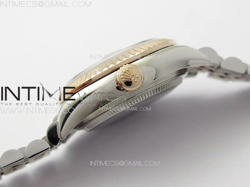 Datejust 28mm 279179 SS RG APSF Best Edition Green Dial Crystals Markers on SS RG Jubilee Bracelet NH05