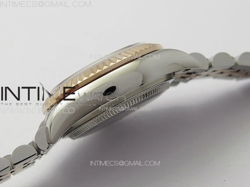 Datejust 28mm 279179 SS RG APSF Best Edition Green Dial Crystals Markers on SS RG Jubilee Bracelet NH05