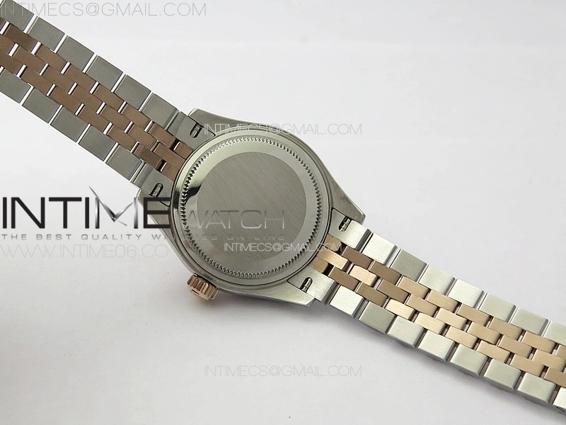 Datejust 28mm 279179 SS RG APSF Best Edition Green Dial Crystals Markers on SS RG Jubilee Bracelet NH05