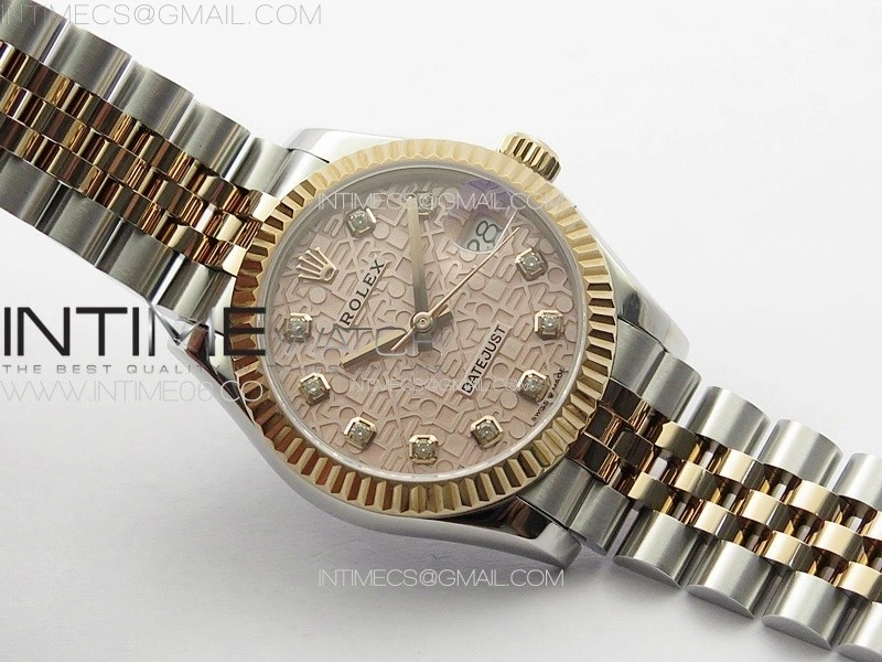 DateJust 31mm 178271 SS RG APSF Best Edition RG Jubilee Dial Crystal Markers on Jubilee Bracelet A2824