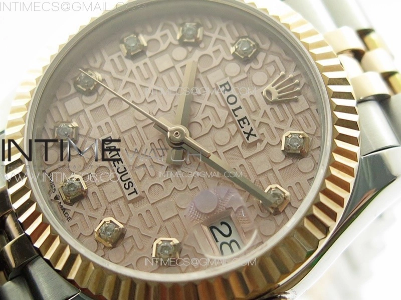 DateJust 31mm 178271 SS RG APSF Best Edition RG Jubilee Dial Crystal Markers on Jubilee Bracelet A2824