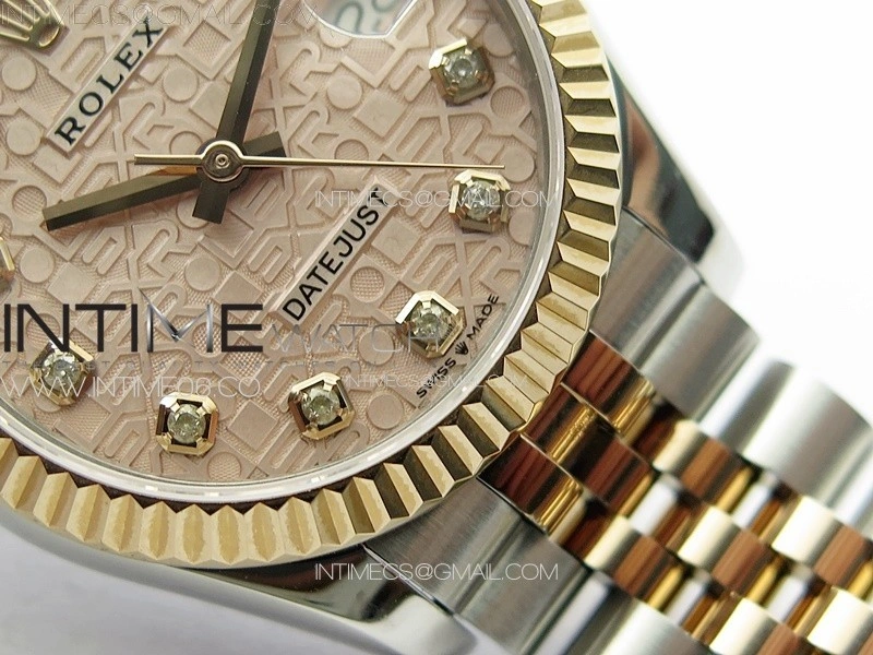 DateJust 31mm 178271 SS RG APSF Best Edition RG Jubilee Dial Crystal Markers on Jubilee Bracelet A2824