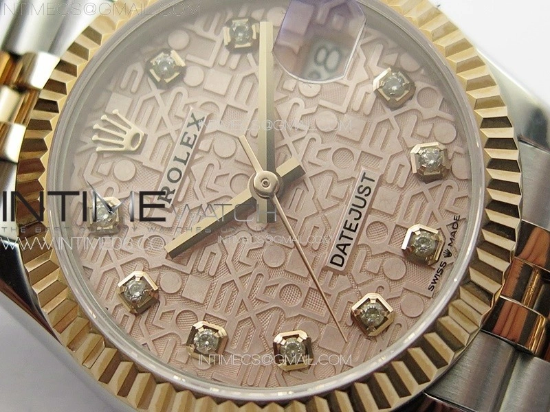 DateJust 31mm 178271 SS RG APSF Best Edition RG Jubilee Dial Crystal Markers on Jubilee Bracelet A2824