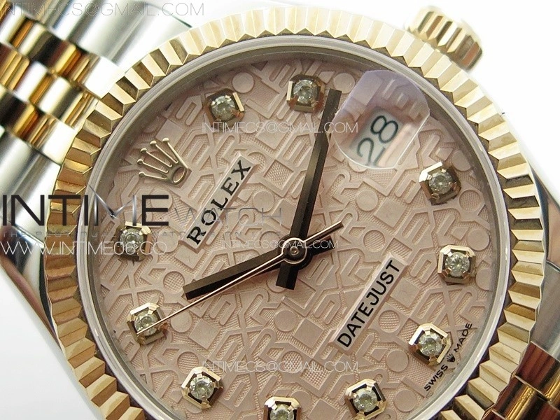 DateJust 31mm 178271 SS RG APSF Best Edition RG Jubilee Dial Crystal Markers on Jubilee Bracelet A2824