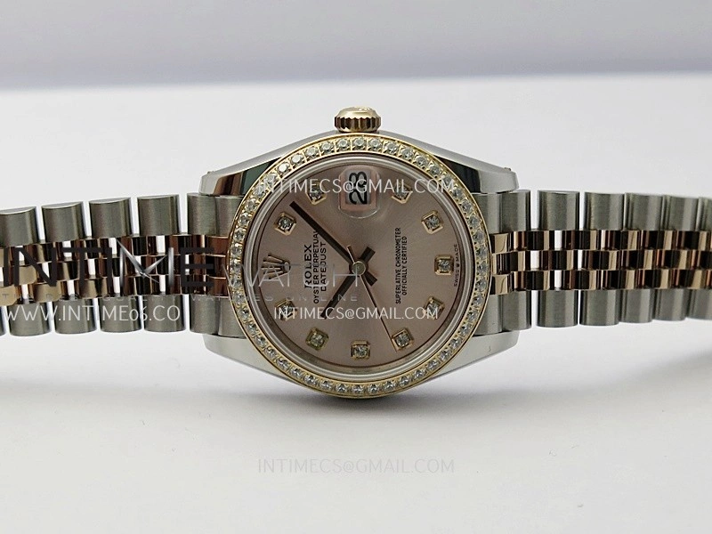 DateJust 31mm 904L SS RG AR+F Best Edition RG Dial Diamond Marker On 904L RG SS Jubilee Bracelet A2236