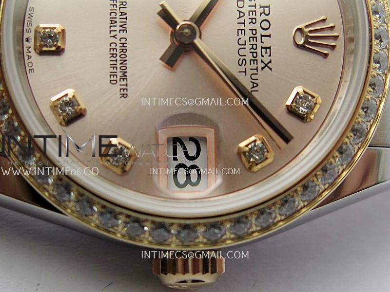 DateJust 31mm 904L SS RG AR+F Best Edition RG Dial Diamond Marker On 904L RG SS Jubilee Bracelet A2236