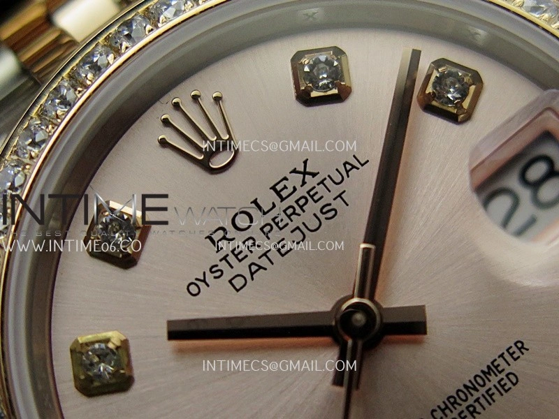 DateJust 31mm 904L SS RG AR+F Best Edition RG Dial Diamond Marker On 904L RG SS Jubilee Bracelet A2236