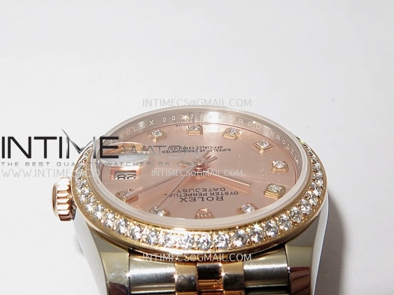 DateJust 31mm 904L SS RG AR+F Best Edition RG Dial Diamond Marker On 904L RG SS Jubilee Bracelet A2236
