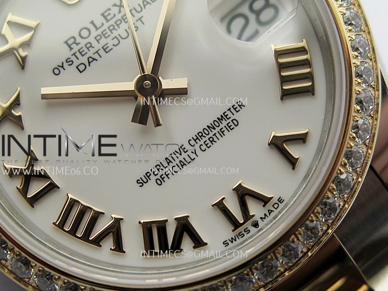 DateJust 31mm 904L SS RG AR+F Best Edition White Dial Roman Marker On 904L SS RG Oyster Bracelet A2236