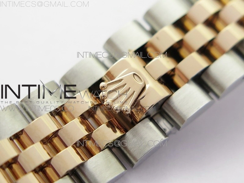 Datejust 28mm 279173 SS RG BP Best Edition Black Crystal Markers Dial on SS RG Jubilee Bracelet ETA2671