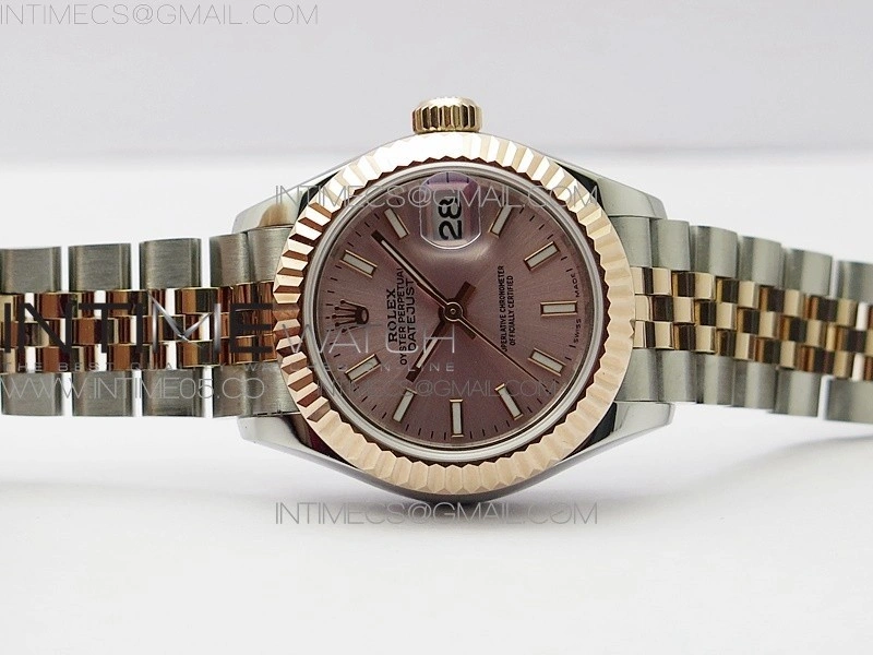 Datejust 28mm 279173 SS RG BP Best Edition Silver Sticks Markers Dial on SS RG Jubilee Bracelet ETA2671