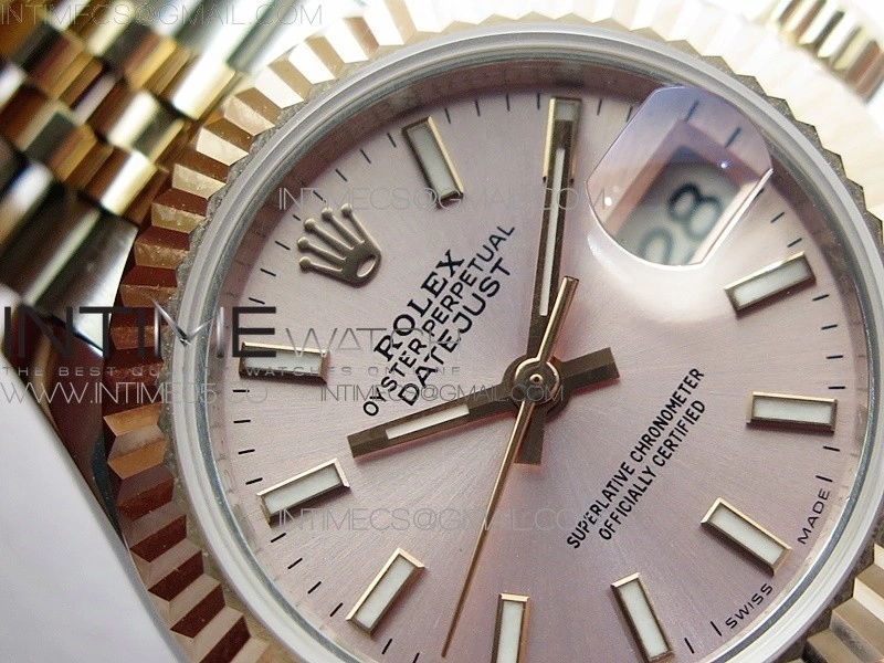 Datejust 28mm 279173 SS RG BP Best Edition Silver Sticks Markers Dial on SS RG Jubilee Bracelet ETA2671