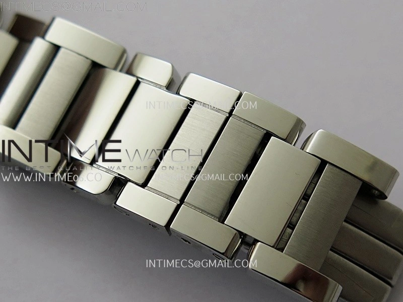 Tank Anglaise 30mm SS YG 8848F 1:1 Best Edition White Dial Diamond Marker on SS Bracelet Ronda Quartz