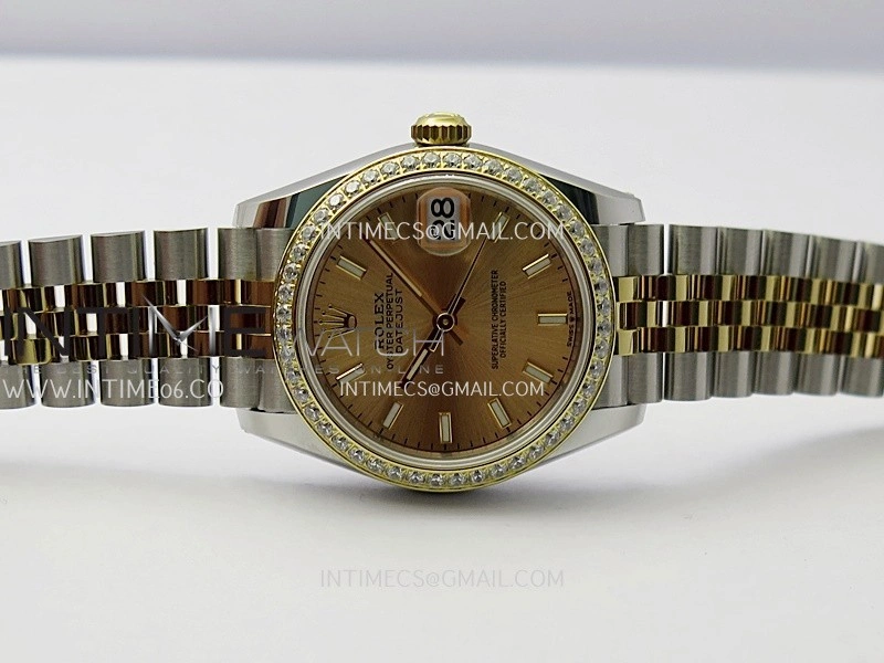DateJust 31mm 904L SS YG AR+F Best Edition Gold Dial Stick Marker On 904L SS YG Jubilee Bracelet A2236