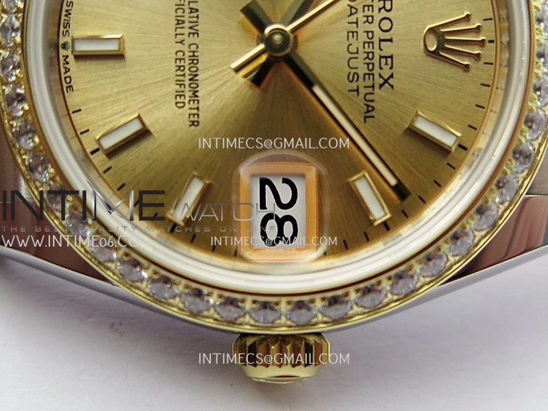 DateJust 31mm 904L SS YG AR+F Best Edition Gold Dial Stick Marker On 904L SS YG Jubilee Bracelet A2236