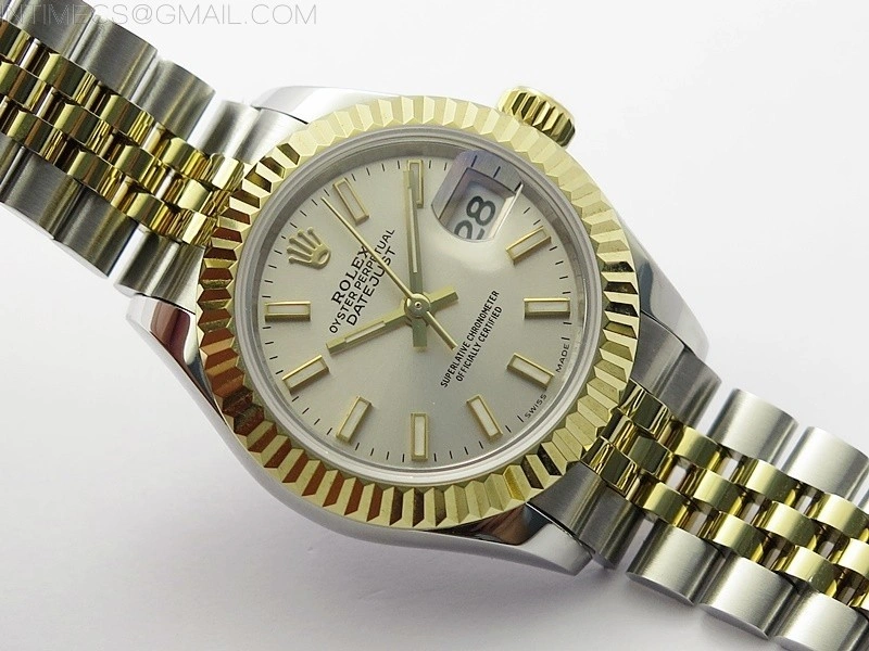 Datejust 28mm 279173 SS YG BP Best Edition Silver Sticks Markers Dial on SS YG Jubilee Bracelet ETA2671