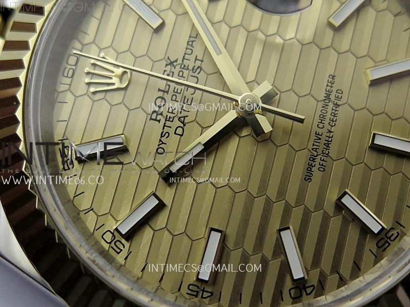 DateJust 126333 904L SS YG JDF 1:1 Best Edition Gold Fluted Dial Stick Markers on Jubilee SS YG Bracelet