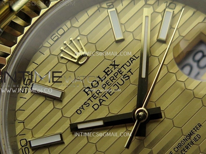 DateJust 126333 904L SS YG JDF 1:1 Best Edition Gold Fluted Dial Stick Markers on Jubilee SS YG Bracelet