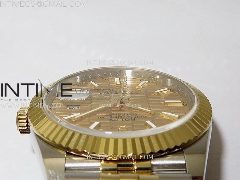 DateJust 126333 904L SS YG JDF 1:1 Best Edition Gold Fluted Dial Stick Markers on Jubilee SS YG Bracelet