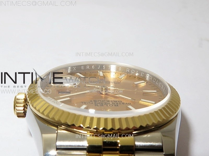 DateJust 36MM 126233 SS YG APSF 1:1 Best Edition Gold Dial Stick Markers on SS YG Jubilee Bracelet SA3235