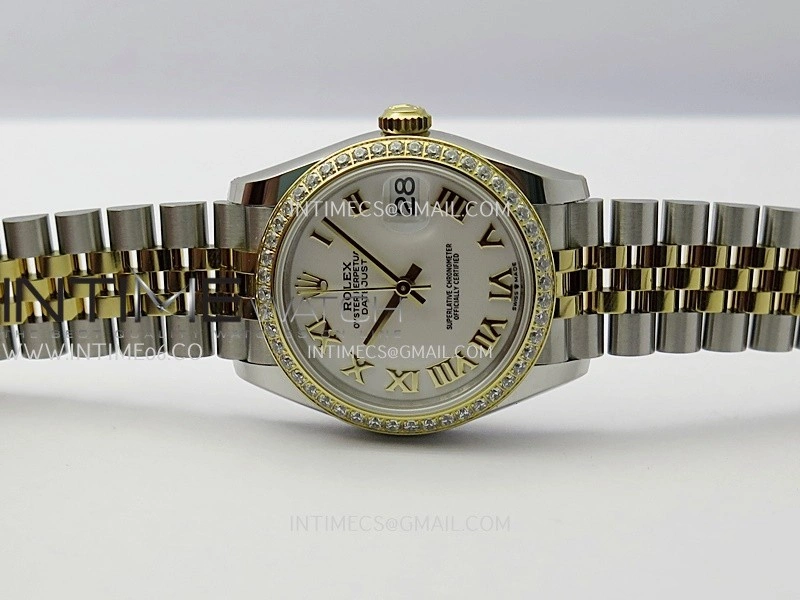 DateJust 31mm 904L SS YG AR+F Best Edition White Dial Roman Marker On 904L SS YG Jubilee Bracelet A2236