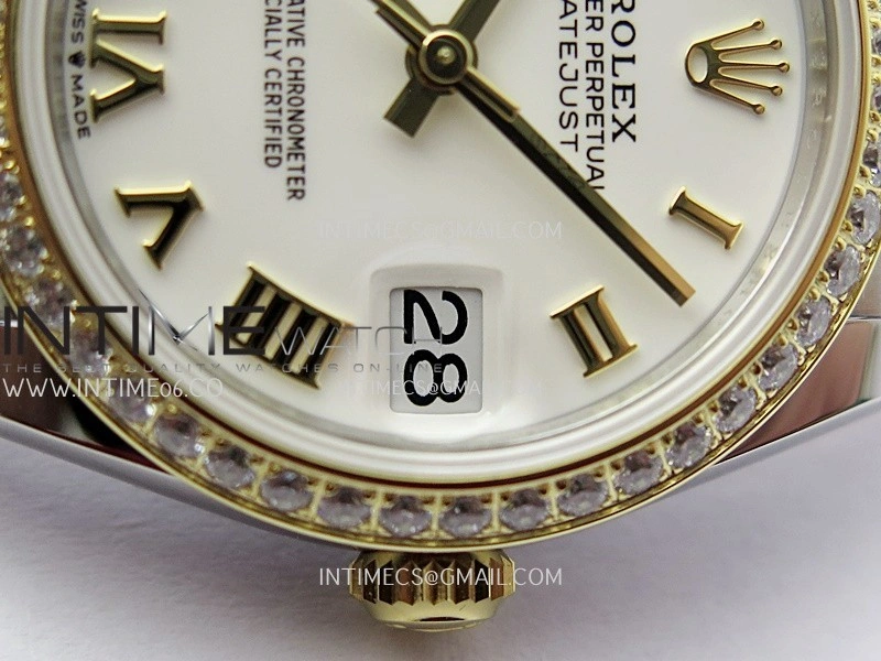 DateJust 31mm 904L SS YG AR+F Best Edition White Dial Roman Marker On 904L SS YG Jubilee Bracelet A2236