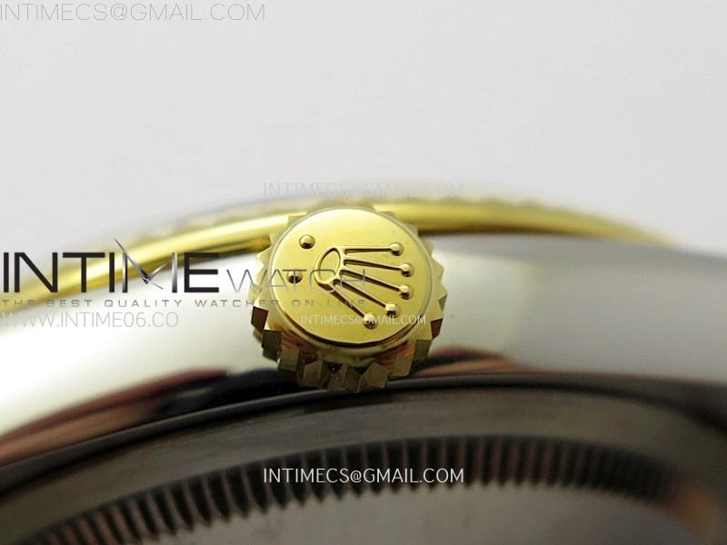 DateJust 36 SS 126233 904L SS YG VSF 1:1 Best Edition Gray Dial Green Roman Markers on Jubilee Bracelet VS3235