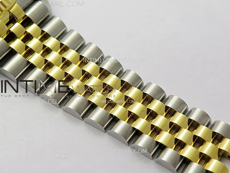 DateJust 36 SS 126233 904L SS YG VSF 1:1 Best Edition Gray Dial Green Roman Markers on Jubilee Bracelet VS3235