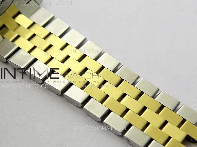 DateJust 36 SS 126233 904L SS YG VSF 1:1 Best Edition Gray Dial Green Roman Markers on Jubilee Bracelet VS3235
