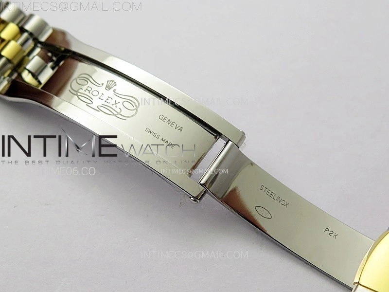 DateJust 36 SS 126233 904L SS YG VSF 1:1 Best Edition Gray Dial Green Roman Markers on Jubilee Bracelet VS3235