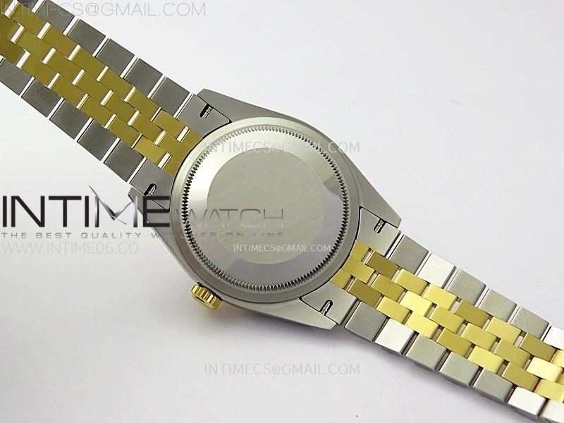 DateJust 36 SS 126233 904L SS YG VSF 1:1 Best Edition Gray Dial Green Roman Markers on Jubilee Bracelet VS3235