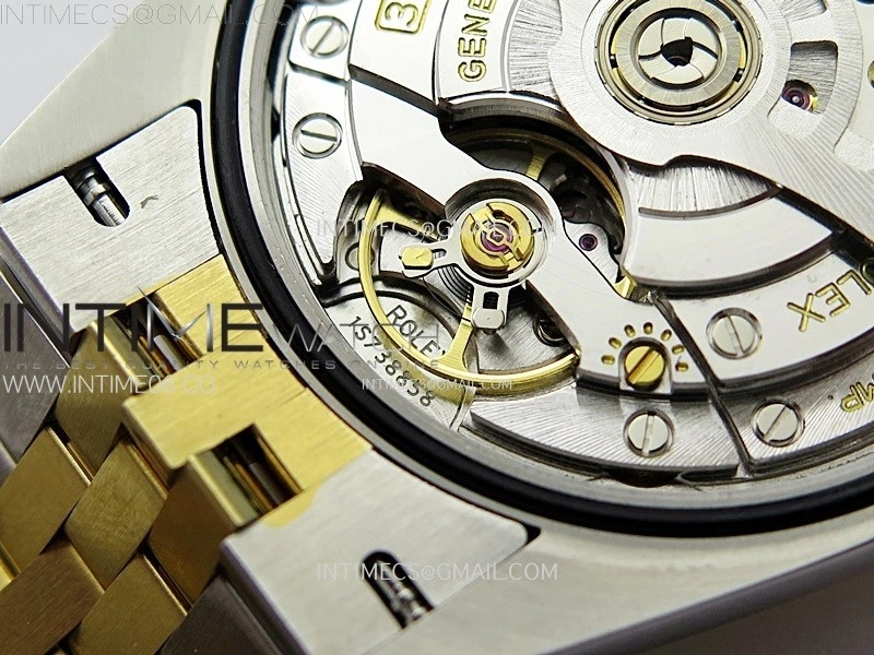 DateJust 36 SS 126233 904L SS YG VSF 1:1 Best Edition Gray Dial Green Roman Markers on Jubilee Bracelet VS3235