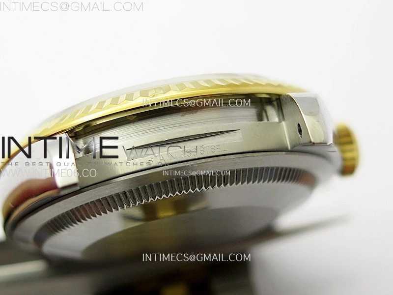 DateJust 36 SS 126233 904L SS YG VSF 1:1 Best Edition Gray Dial Green Roman Markers on Jubilee Bracelet VS3235