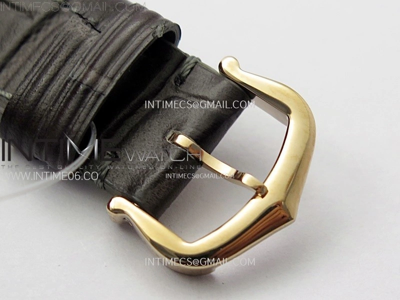 Santos Dumont 38mm RG F1F Best Edition Silver Dial on Black Leather Strap Quartz