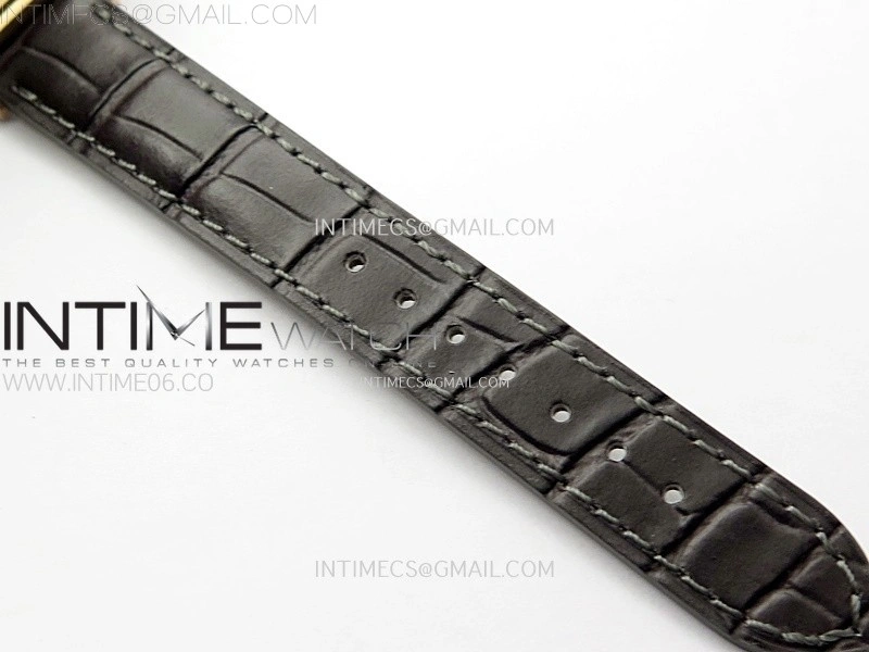 Santos Dumont 38mm RG F1F Best Edition Silver Dial on Black Leather Strap Quartz