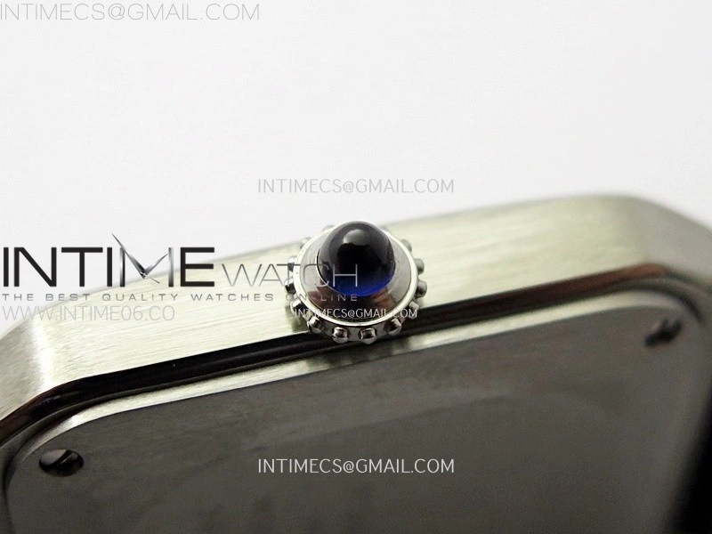 Santos Dumont 38mm SS F1F Best Edition Silver Dial on Blue Leather Strap Quartz