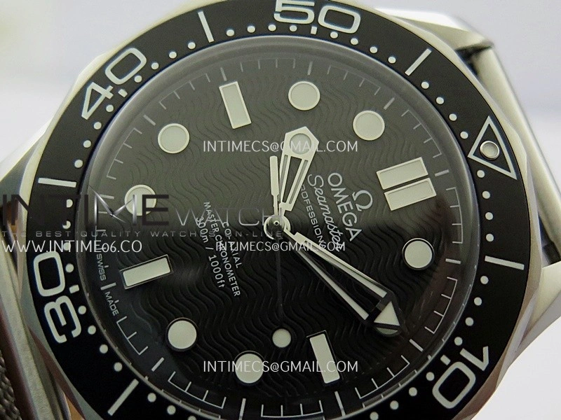 Seamaster 300M 42mm SS VSF Best Edition Black Dial On Mesh Bracelet A8806