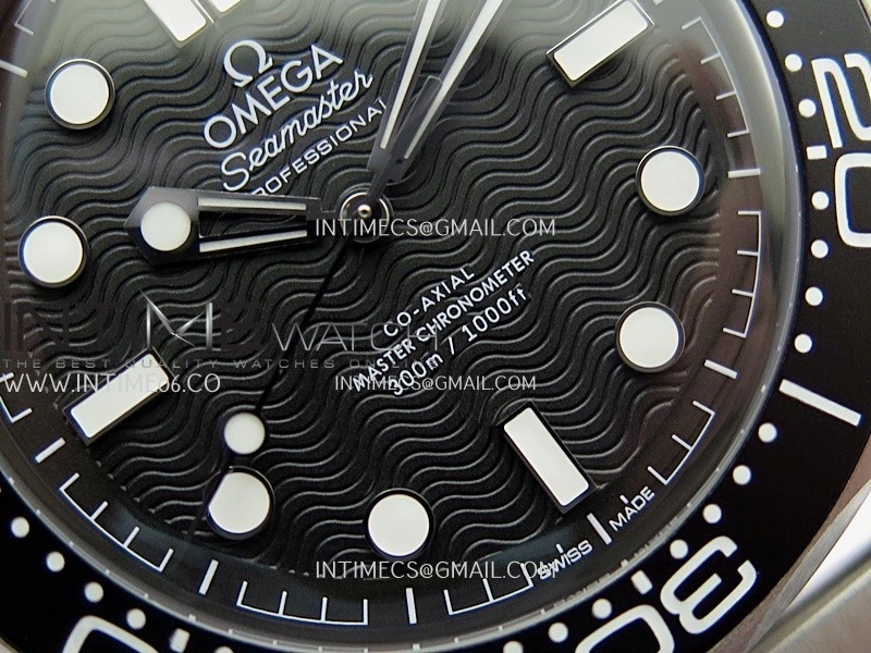 Seamaster 300M 42mm SS VSF Best Edition Black Dial On Mesh Bracelet A8806