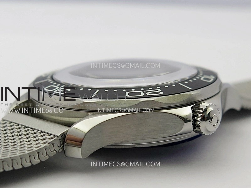Seamaster 300M 42mm SS VSF Best Edition Black Dial On Mesh Bracelet A8806