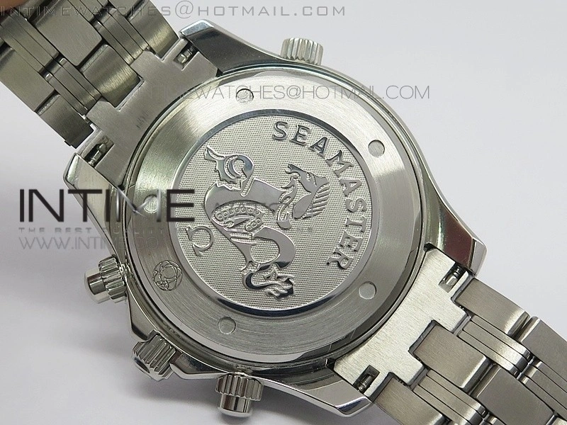 Seamaster 300m Chrono SS B50 Blue Dial on SS Bracelet A7750